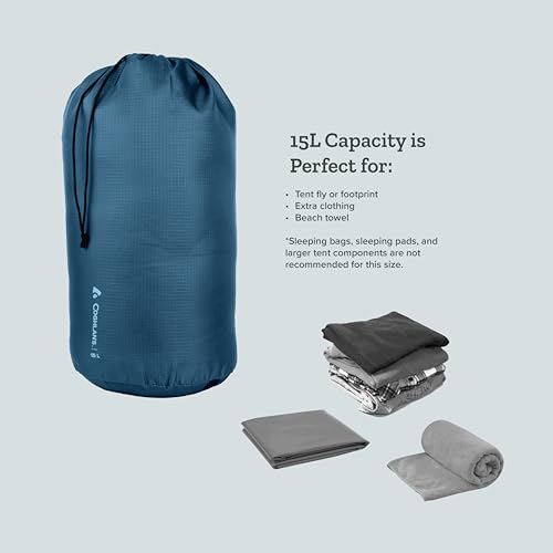 Coghlan’s Stuff Sacks & Ditty Bag Sets – Lightweight Ripstop or Mesh Storage Bags for Organizing Camping, Hiking, and Travel Gear - style: 15L