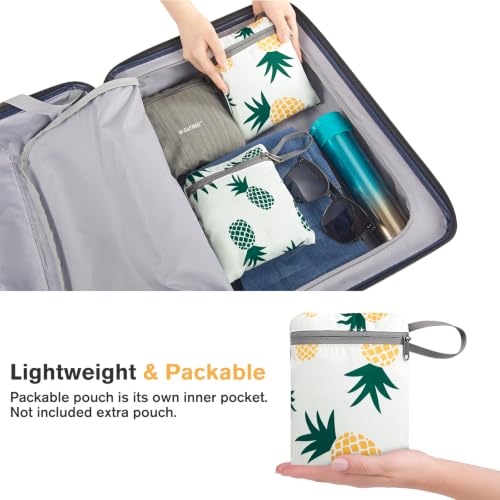 G4Free 10L/15L Hiking Backpack Lightweight Packable Hiking Daypack Small Travel Outdoor Foldable Shoulder Bag - color: Yellow Pineapple, size: 10L