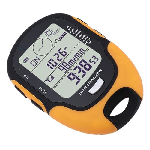 RiToEasysports Digital Altimeter, ABS Multifunction Altimeter Barometer with Compass, Dual Positioning, 16 Direction Navigation, 24H Tracking for Hiking Camping Outdoor Use