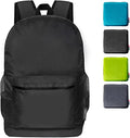pack all 20L Lightweight Foldable Backpack, Water-Resistant Hiking Daypack | Ultralight, Packable, Tear Resistant Nylon, YKK Waterproof Zipper, Comfortable Mesh Straps, Multi-Pocket for Travel - color: Black