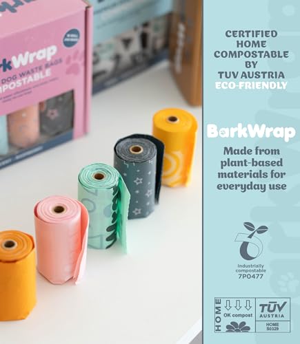 240 Compostable Dog Poop Bags Rolls Raspberry Scented Extra Thick Leak-Proof Dog Waste Bags With Easy Open Design Durable Doggy Bags For Pet Waste Pickup Refill Standard Dispenser 10% To Charity