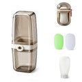 Toothbrush Travel Case Kit 6 in 1 Toothbrush Holder and Rinse Cup TSA Approved Portable Toiletry Organizer for Business Trip Traveling Gym Camping,Includes 2 Cups, Soap Case & 2 Brush Covers