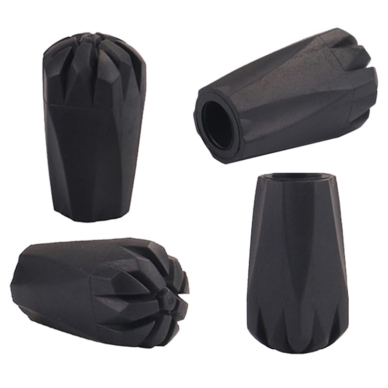 Amzlike Extra Thick and Wear ResistingTrekking Pole Tip Accessories Set Hiking Pole Rubber Tips Replacement