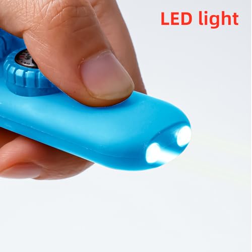 Emergency Survival Safety Whistle，Whistle for Kids with Lanyard,Compass,Thermometer,Ideal for Kayaking, Boating, Hiking, Camping, Climbing - color: Blue 2pcs
