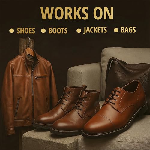 Leather Waterproof Protector Spray – Leather Water Repellent for Boots, Shoes, Furniture & Jackets, Waterproofing & Leather Sealer Spray, 250mL