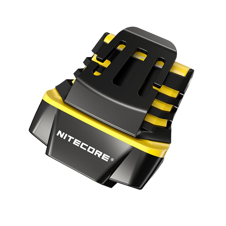 Nitecore NU11 Clip-On Cap Light and Headlamp, 150 Lumen Bright, USB-C Rechargeable, 90 Degree Adjustable for Fishing Camping and Work with Hands-Free Motion Sensor, White and Red LEDs and Sticker