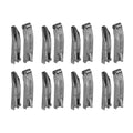 uxcell 8Set Double Open Zipper Repair Latch Kits, #3 Copper Insert Pins Zipper Stopper for Bags Coats Jackets Zippers Repairing Replacement, Black - color: Black, size: #3