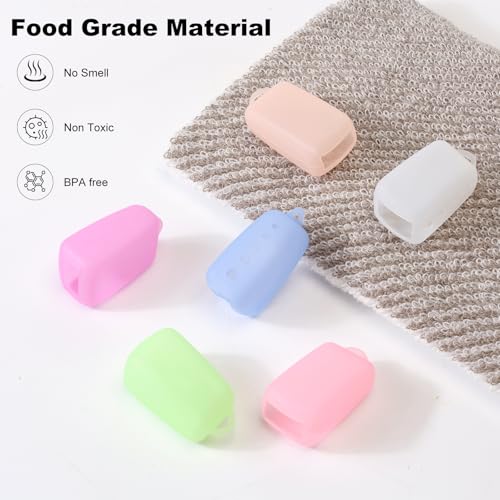 6 Pack Silicone Toothbrush Covers, Travel Toothbrush Head Cover Caps