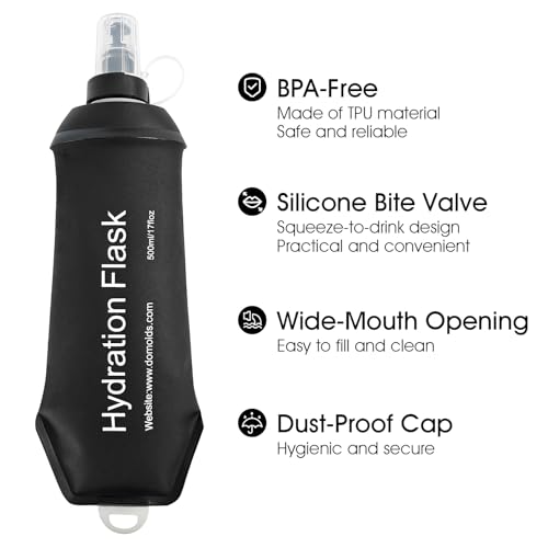 GUYI GYGYL Soft Flask, Collapsible Water Bottle for Sports, 150ml Black - color: 150ml Black