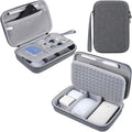 Hard Electronic Organizer Travel Case for MacBook Power Adapter Chargers Cables Power Bank Apple Magic Mouse Apple Pencil USB Flash Disk SD Card Hard Drive Waterproof Shockproof Carrying Case, Grey - color: Grey