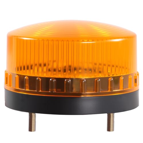 Industrial Round Beeper Warning Light D-5061-J Yellow AC 110V-120V 75dB Flashing - color: Yellow Flashing, style: 110V