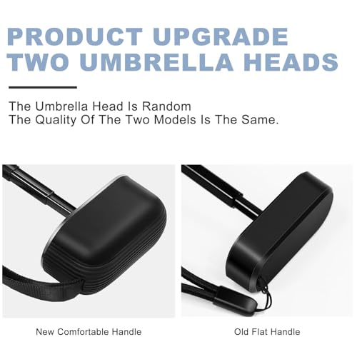 Mini Travel Umbrella Compact for Purse Lightweight Nano Waterproof for Rain - color: 0501.Light Blue 2pcs