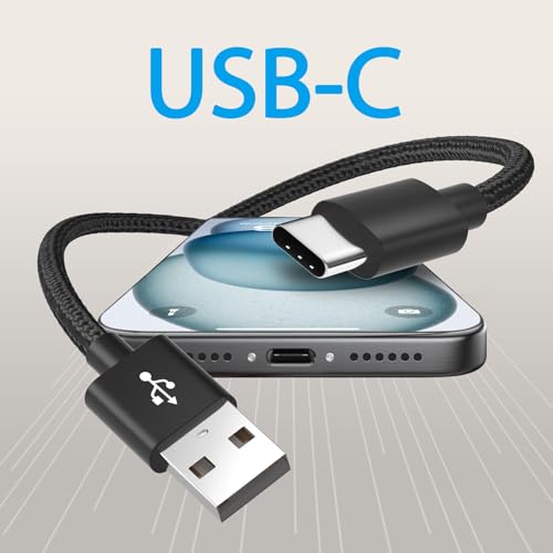 USB C Cable for Amazon Fire HD 10 HD 8 HD7 Max 11 Kids Pro Edition,Carplay Cable Charging Cord for iPhone 15 16 15 Pro Max 15 16 Plus, USB A to Type-C Charger for Kindle Tablet 3FT - size: 3ft