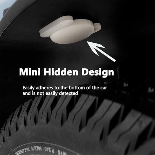 GPS Tracking Device,Real Time Vehicles Tracker with Magnetic Waterproof Case,No Monthly Fee Hidden Car GPS Tracker for Car Work with Apple Find My(iOS Only),No Subscription Required (White,2PCS) - color: White,2PCS