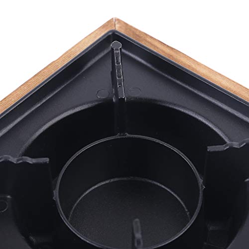 Alcohol Stove Iron & Wooden Portable Square Commercial Solid Stove Household Stove for Home Outdoor BBQ Camping