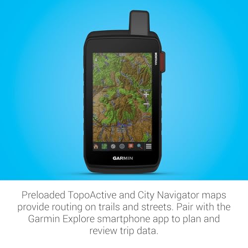 Garmin Montana 710i Rugged GPS Handheld Navigator | inReach for SOS & 2-Way Texting, 5” Touchscreen, Satellite Imagery, Topographical Maps for Roads or Trails | Signature Series Case Bundle
