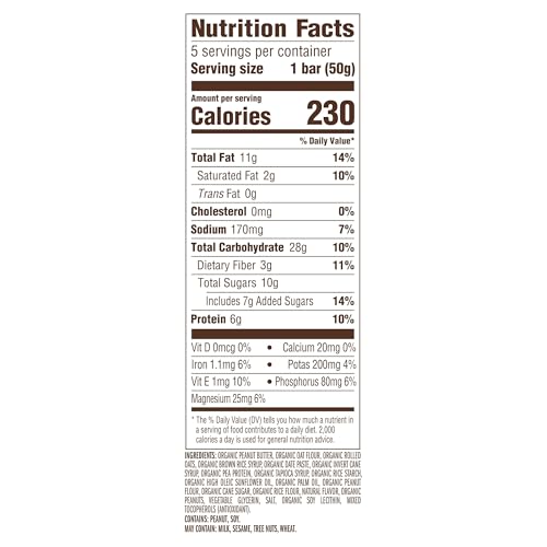 CLIF Nut Butter Bar - Peanut Butter - Energy Snack Bars - Non-GMO - USDA Organic - Plant Based - Low Glycemic - 1.76 oz. 5 Count (Pack of 6) - size: 5 Count (Pack of 6)