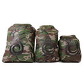 AquaQuest Rogue Dry Bags - 100% Waterproof - 10 + 20 + 30 L, Woodland Camo - color: Woodland Camo, size: 10 + 20 + 30 L