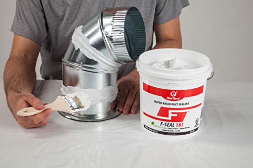 Red Devil 0841DW F-Seal 181 Fiber Reinforced Water Based Duct Sealant, 1 Gallon, White - color: White, size: 1 Gallon, style: 1 - Pack
