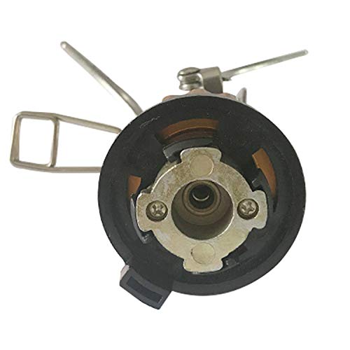 DESERT & FOX Ultralight Mini Camping Stove + Stove Adapter, Titanium Alloy Automatic Foldable Outdoor Cookware Tool for Picnic,Cookout,Camping,Hiking - color: mini stove with adapter