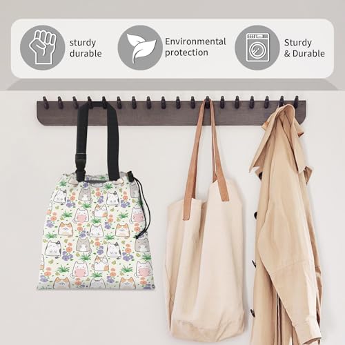 Car Trash Bag Large Hanging Can for Back of Seat, Cute Waterproof Car Garbage Bag for Vehicle, Travelling, Outdoor Cute Cats - color: Cute Cats