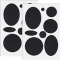 Pndeyo 16pcs Puffer Down Jacket Repair Patch Kit, 8 Sizes, Black | Nylon Fabric, Self Adhesive, Waterproof, Stick on, Round, for Coat Clothing Tent Sleeping Bags Ski Pants Holes Fixing - color: Black