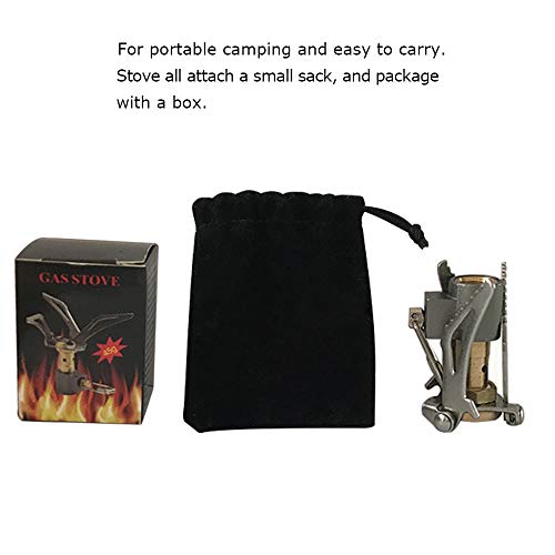 DESERT & FOX Ultralight Mini Camping Stove, 2600W Power Titanium Alloy Automatic Foldable Outdoor Cookware Tool for Picnic, Cookout, Camping, Hiking - color: 2Pack mini stove