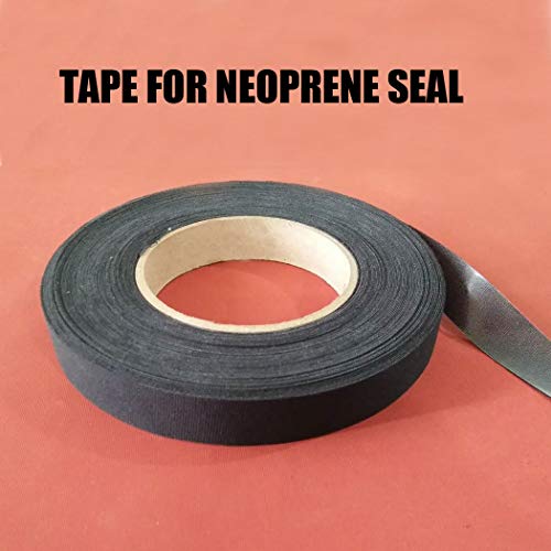 Wetsuit Repair Tape Iron-On Seam Sealing Waterproof Patch for Neoprene (Black, 5M) - color: Black, size: 5M