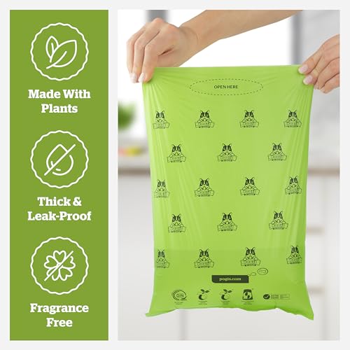 Pogi's Compostable Poop Bags – Leak-Proof, Extra-Large, Made with Plants – 18 Rolls (270 Bags) - size: 1 Count (Pack of 270)
