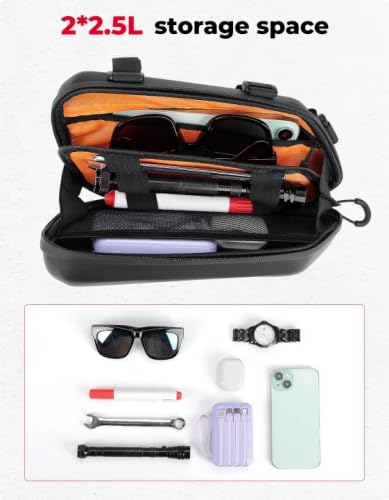 KEMIMOTO Motorcycle Side Bag EVA Hard Shell Tool Bags 2.5Lx2 - style: Eva-1 Pair