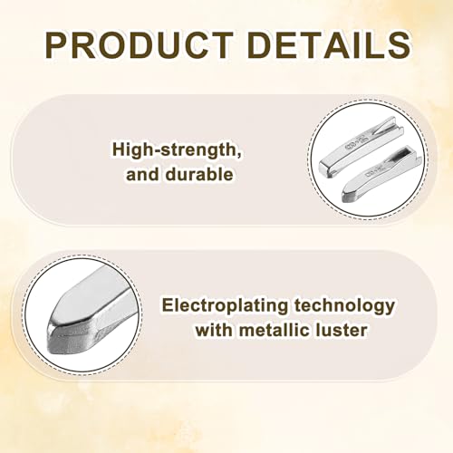 uxcell 8Set Double Open Zipper Repair Latch Kits, #8 Copper Insert Pins Zipper Stopper for Bags Coats Jackets Zippers Repairing Replacement, Silver - color: Silver, size: #8