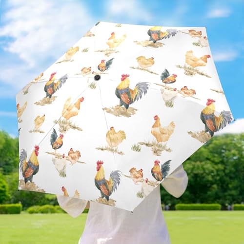 Mini Travel Sun & Rain Umbrella - color: Multi-color 1