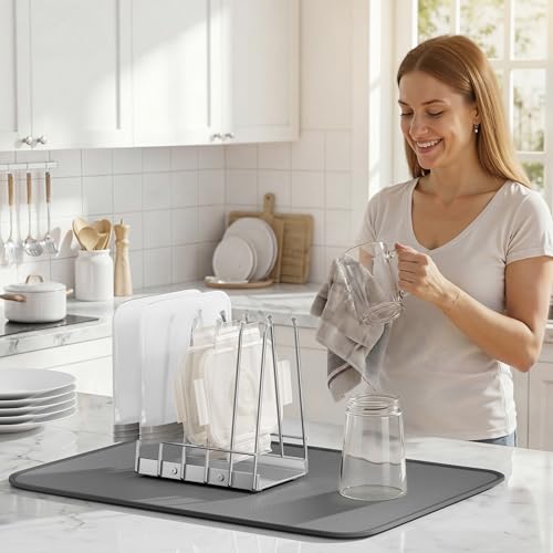 Reusable Bags Drying Rack, Plastic Bags Dryer for Ziplock Lerine Silicone Gallon, Snack, Sandwich Storage Bags, Silver - color: Silver