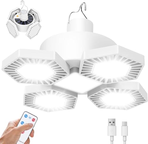 USB Solar Camping Light with Remote Control, Waterproof Tent Light