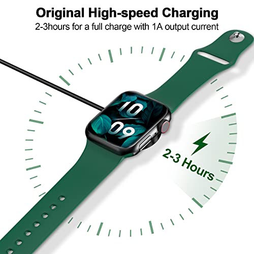 2026 Upgraded Magnetic Fast Charging Cable for Apple Watch Charger - color: Black, size: 0.5M