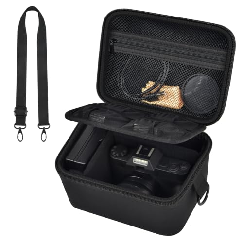 Comecase Large Travel 4K Vlogging Camera Case for Duluvulu/for AUREAPI | Outdoor Camera Storage with 2 Divider and Mesh Pocket, for Vloggers and Content Creators, Trip Ready, Full Black - Large - color: Full Black, size: L