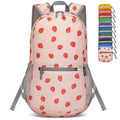 ZOMAKE Lightweight Packable Backpack, Foldable Small Travel Day Pack - color: Strawberry Print
