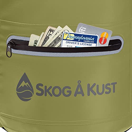Skog Å Kust DrySak Roll Top Waterproof Bag, 5, 10 & 20 Liter - color: Army Green, size: 20 Liter