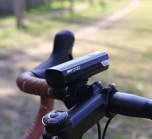 CATEYE AMPP USB Rechargeable Bike Light | Commuters, Road Cyclists & Mountain Bikers, Day & Night Riding Modes, IPX4 Waterproof, Tough & Durable - style: Ampp1700