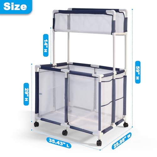 AURASUN XXL Large Outdoor Pool Toy Storage Organizer Cart - size: XXL