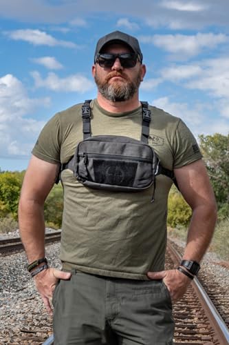LA Police Gear LAPG Terrain Stealth Chest & Waist Fanny Pack, Green - color: Green