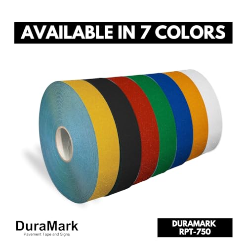 DuraMark RPT-750 Reflective Pavement Marking Tape, Black, 4 in x 36 ft - color: Black, size: 4 Inch x 36 Ft