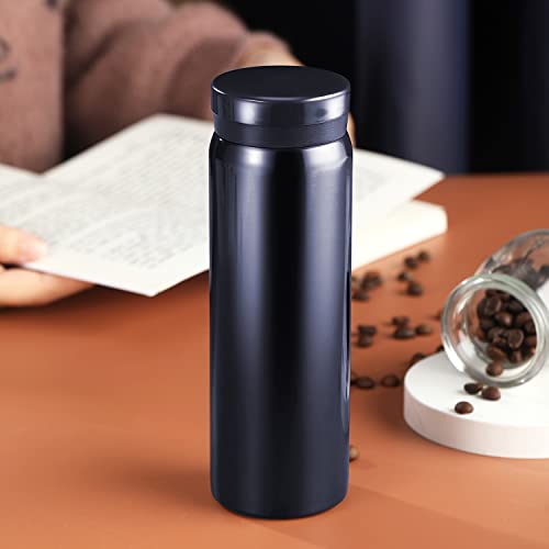10oz Mini Water Bottle Stainless Steel Thermos Small Flask - Insulated Vacuum, Leak Proof, Keeps Drinks Hot/Cold - Ideal for Coffee, Tea, Water - Blue - color: Blue, size: 9.5 Ounces