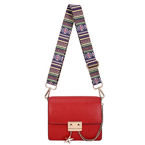 ZOOEASS Wide Shoulder Strap Adjustable Replacement Belt Crossbody Canvas Bag Handbag - color: Stripe, size: Wide: 1.4"(3.5cm)