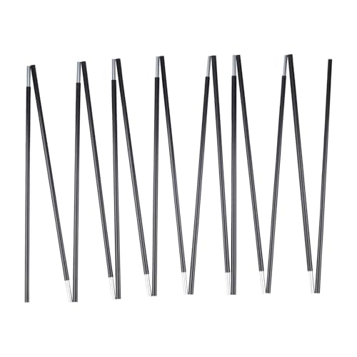 Aluminum Tent Poles Replacement, Black Pre-Assembled Tent Pole, 7001 T6 Heated Camping Tent Rod - color: 25ft 2 Poles