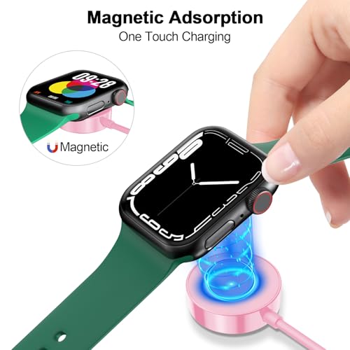 2026 Upgraded Magnetic Fast Charging Cable for Apple Watch Charger - color: Pink, size: 1.0M