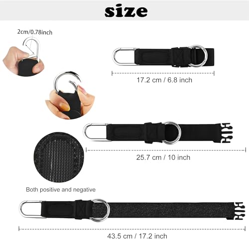 Elastic Jacket Gripper Travel Strap with D-Ring Hooks and Buckle, Suitcase Straps Belts Travel Accessories, Makes Your Hands Free - color: Black