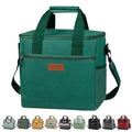 iknoe 24 Can Insulated Cooler Bag, Leakproof Lunch Tote BlackishGreen - color: Blackish green, size: Large