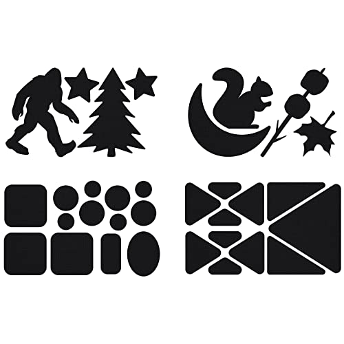 GEAR AID Tenacious Tape Gear Patches for Jacket Repair, Black Nylon, Camping, 3" x 20", 2 Pack - style: Camping Patches (64 Patches)