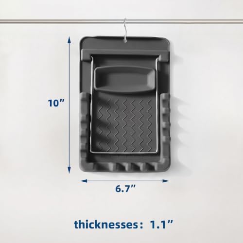 Silicone Utensil Rest with Foldable Stainless Steel Lid Holder – Multi-Slot Spoon & Spatula Holder, Heat Resistant, Non-Slip Rubber Feet, Dishwasher Safe, Space-Saving Kitchen Tool-grey - color: Gray